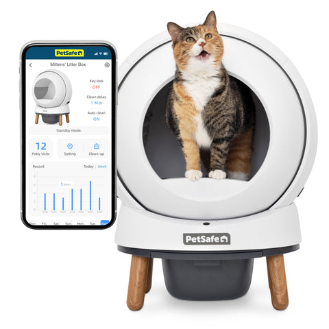 ScoopFree SmartSpin™ Selbstreinigende Katzentoilette