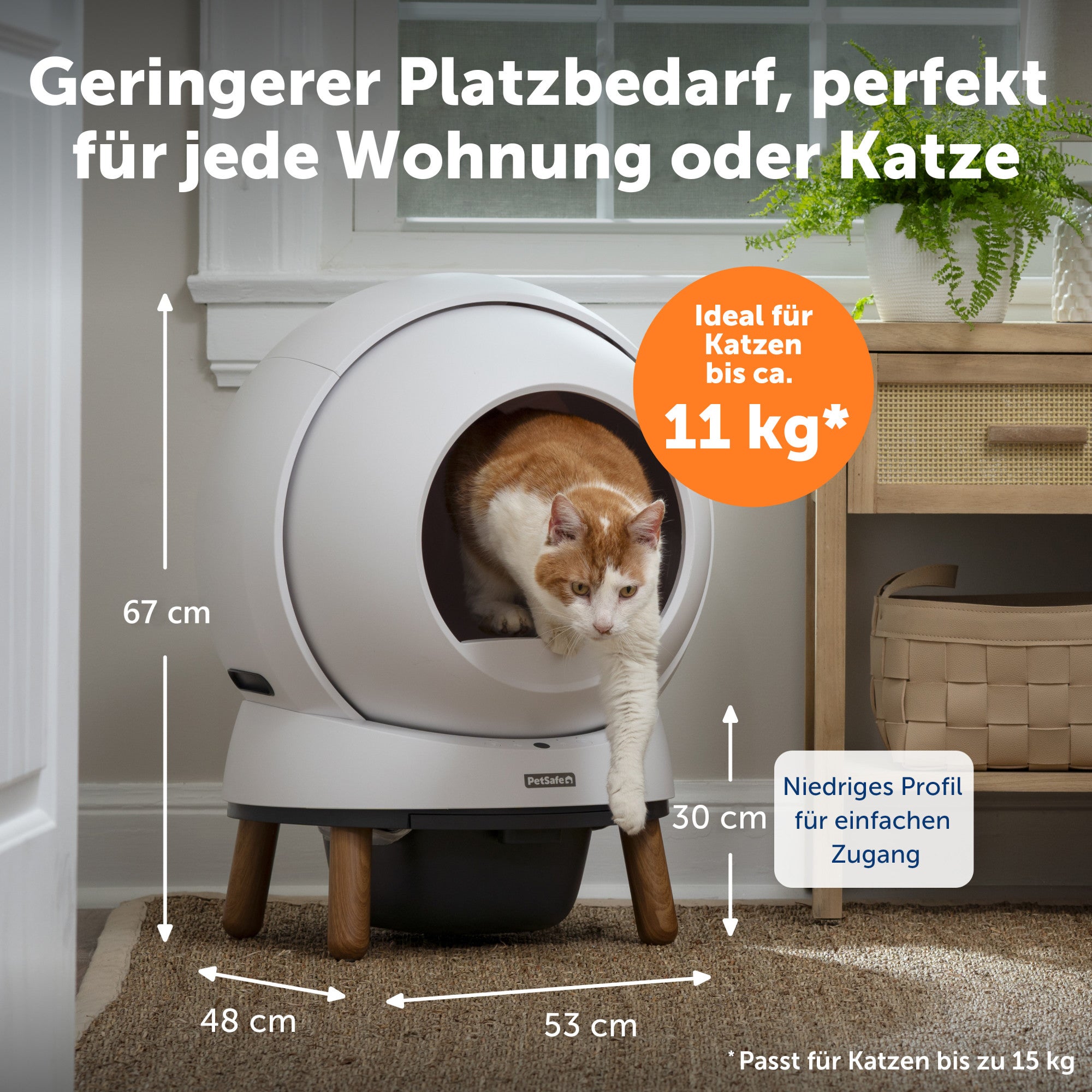 ScoopFree SmartSpin™ Selbstreinigende Katzentoilette