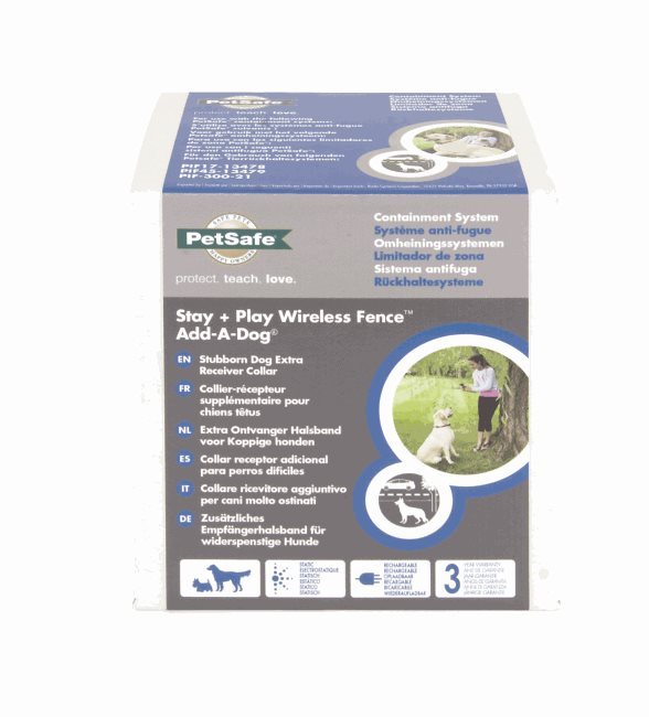 Add-A-Dog® zusätzliches Empfängerhalsband für drahtloses Rückhaltesystem STAY & PLAY® Wireless Fence für widerspenstige Hunde